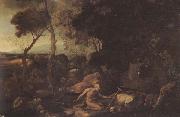 Nicolas Poussin, Landscape with St.Jerome